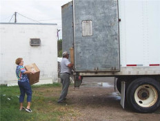 Loading up a truck